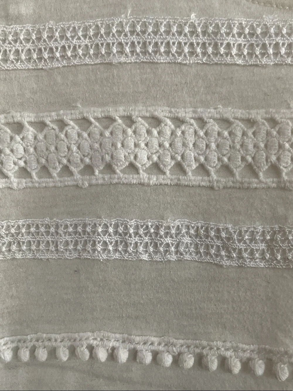 J.Crew White Lace Trim Sleeveless Linen Blend Top XXS - Picture 2 of 4